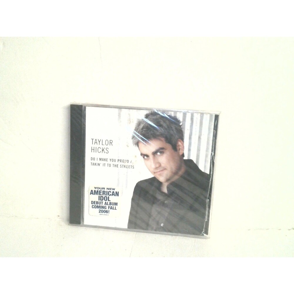 Taylor Hicks Do I Make You Proud Takin' It To The Streets CD Sealed 2006 w/Hype